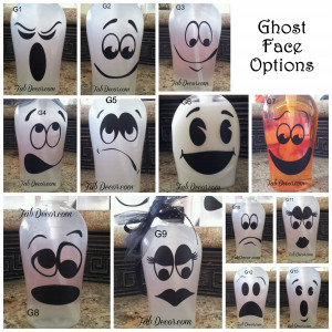 ghost face vinyl decal $ 1 00 ghost faces choose an option 1 spooky 2 ...