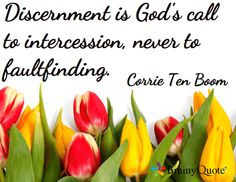 Discernment wisdom by Corrie ten Boom More