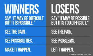 Winners vs Losers #motivation