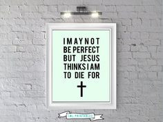 Printable funny christian quote wall art decor by LOLprintables, $5.00 ...