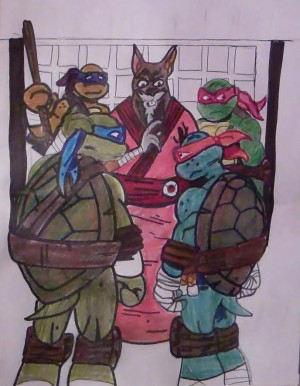Tmnt 2012 Master Splinter Master splinter and tmnt by