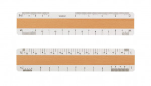 Inch Four Bevel Architectural Ruler Customized with your logo