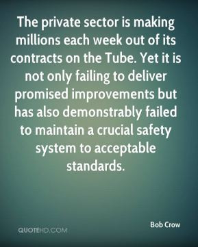 Bob Crow - The private sector is making millions each week out of its ...