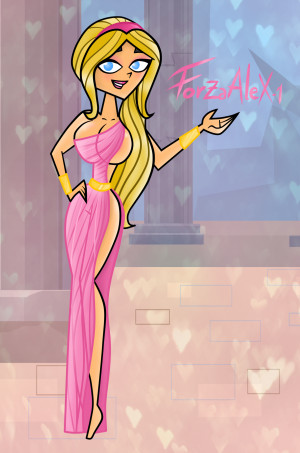 Aphrodite Greek Goddess Cartoon