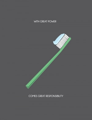 With great power comes dental responsibilities #dentalhumor #funny