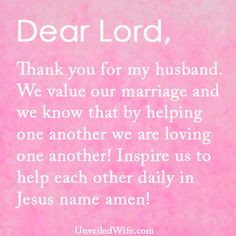 Together --- Dear God, Thank you so much for my lovely husband. Thank ...