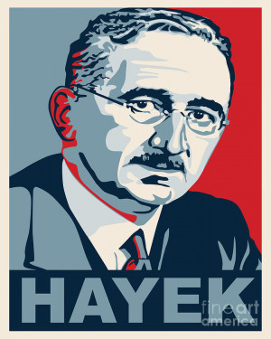 Friedrich Hayek Drawing