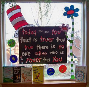 Dr. Seuss Read Across America Preschool and Kindergarten Bulletin ...