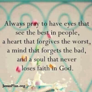 Never lose faith in God