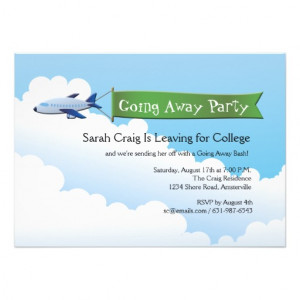 Going Away Party Invitation Wording