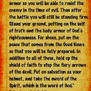 armor of god