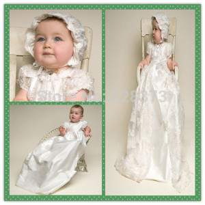 newborn baby christening girl 39 s white princess lace baptism dress ...