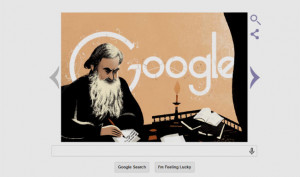 ... Google Doodle remembers the War and Peace, Anna Karenina novelist