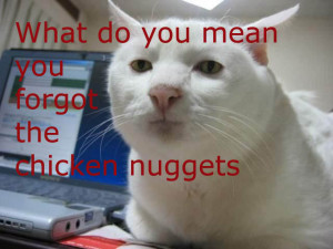 cat chicken nuggets Image