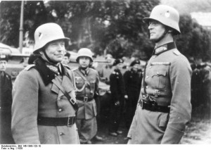 German generals Heinz Guderian and Reinhardt at Karlovy Vary (German ...
