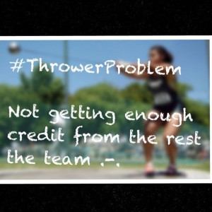 Throwing is always forgotten compared to running.