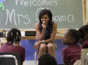 First Lady Michelle Obama Fights High Childhood Obesity Rates in ...
