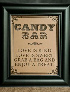 ... Sweet, Grab a Bag Enjoy a Treat - Candy Buffet Dessert Table on Etsy