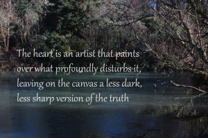 ... less sharp version of the truth.. From 'Forever Odd' by Dean Koontz