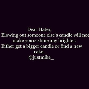 Dear hater... @Mike Wallace