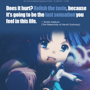 The Melancholy of Haruhi Suzumiya TMoHS Quotes
