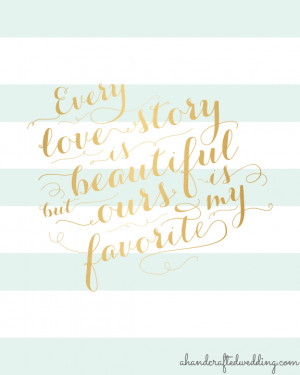 digital-download-preview-mint+gold-printable-love-quote-every-love ...