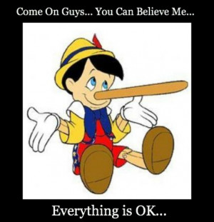 Pinocchio Lie to Me Quotes