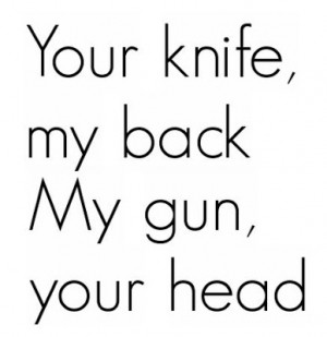 Back back backstabber.