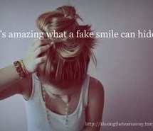 Fake Smile Girl Sad Alone Quote