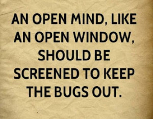 Open Mind Is Like An Open Window