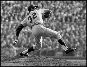 Sandy Koufax was one of the best pitchers of all time, of all time ...