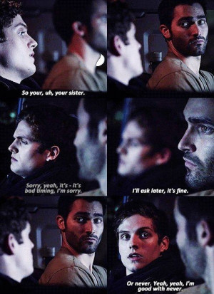 derek hale, funny, quote, teen wolf, tyler hoechlin, isaac lahey ...