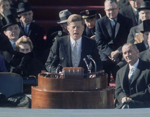 John F. Kennedy's Inaugural Address, January 20, 1961, Washington, D.C ...