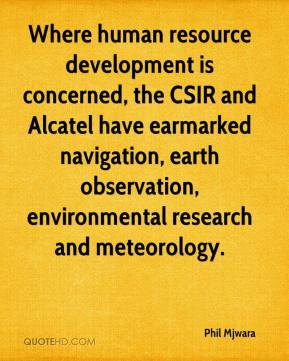 Where human resource development is concerned, the CSIR and Alcatel ...