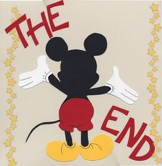DISNEY SCRAPBOOK -The end - last page More
