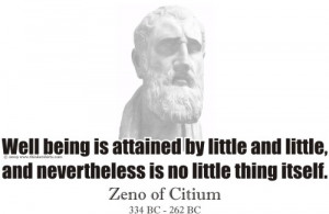 Design #GT297 Zeno of Citium - Well being is attained by little and ...