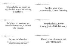 the rule of a lady quotes