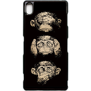 Xperia Z3 Hear no evil speak no evil quote Monkey phone case