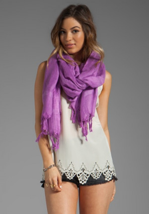 ... revolveclothing.com Designer : Love Quotes * Knotted Tassel Scarf