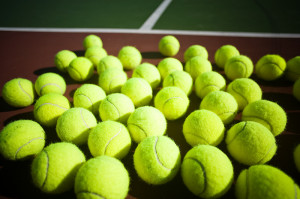 Tennis balls with holes drilled in them have been used in the UK as ...