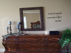 Coco Chanel Quote Wall Decal