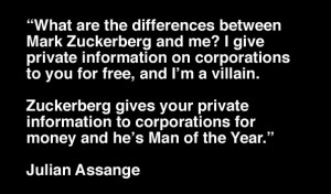 Difference Between Owners Of Facebook & WikiLeaks