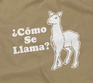 ... LLAMA-T-SHIRT-funny-sarcastic-saying-sayings-spanish-mens-guys-men-guy