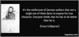 It's the misfortune of German authors that not a single one of them ...