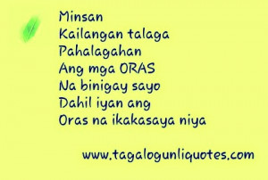 Minsan Kailangan talaga Pahalagahan Ang mga ORAS Na binigay sayo Dahil ...