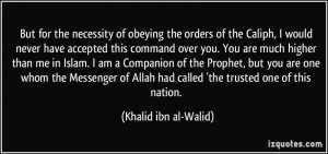 More Khalid ibn al-Walid Quotes