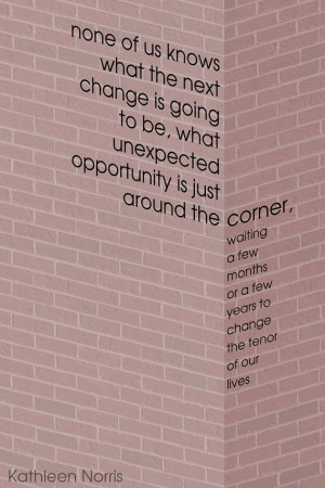 Word Art Print: Around the Corner via Etsy