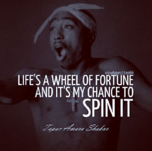 Life is a wheel of fortune
