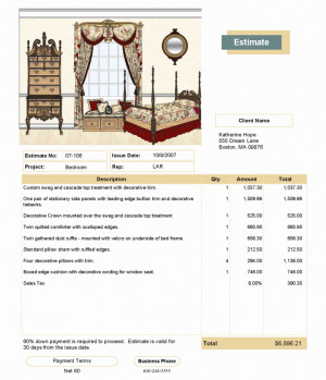 painting estimate template