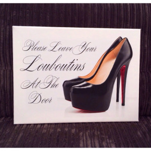 Home » SHOE QUOTE CANVAS BLACK GOLD SILVER
